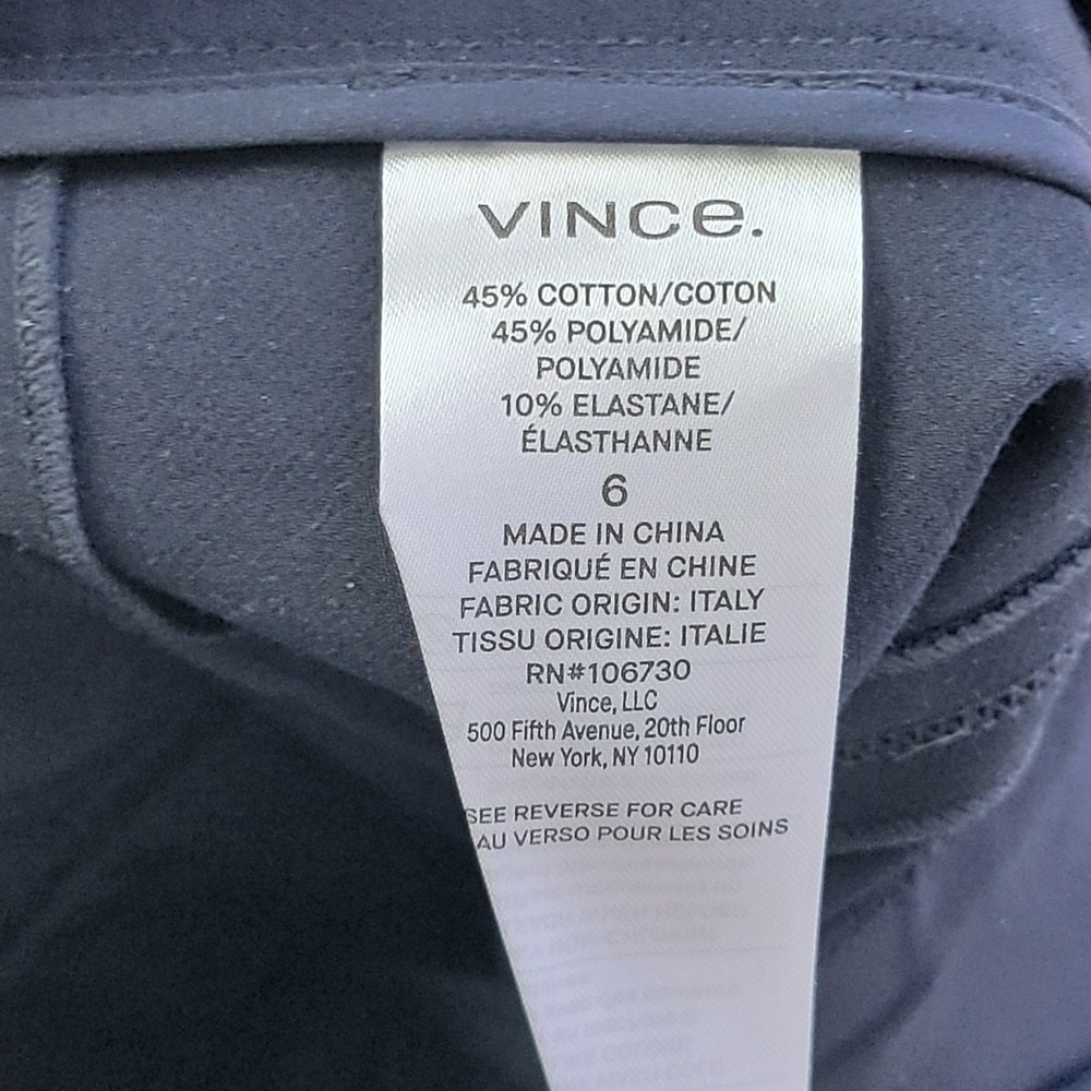 Vince Skinny Ankle Pants Womens 4‎ Blue Casual Career Minimalist Stretch - Picture 12 of 15